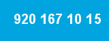 920 167 10 15 920 167 10 15